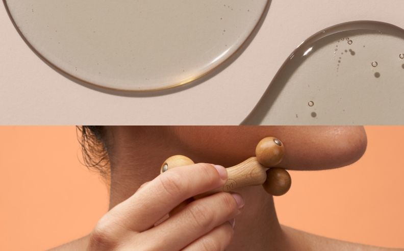 Diptyque du lifestyle du boulado et un zoom brut sur de l'huile
