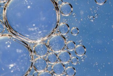 Zoom brut sur des bulles d'air