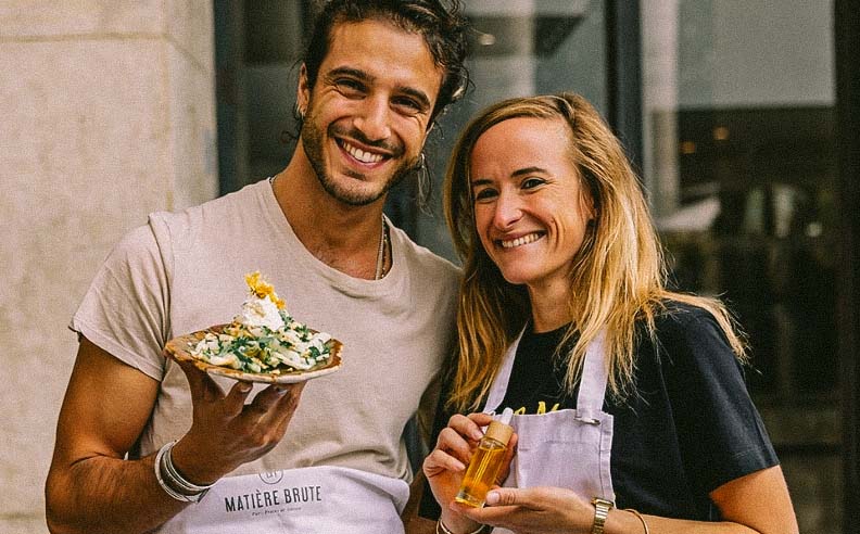 Julien Sebbag et Annabelle Szwed la fondatrice de Matière Brute Lab
