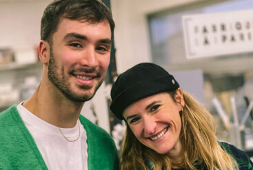 Photo de Guillaume Cizeron avec Annabelle Szwed fondatrice de Matière Brute Lab