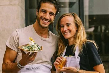 Julien Sebbag et Annabelle Szwed la fondatrice de Matière Brute Lab